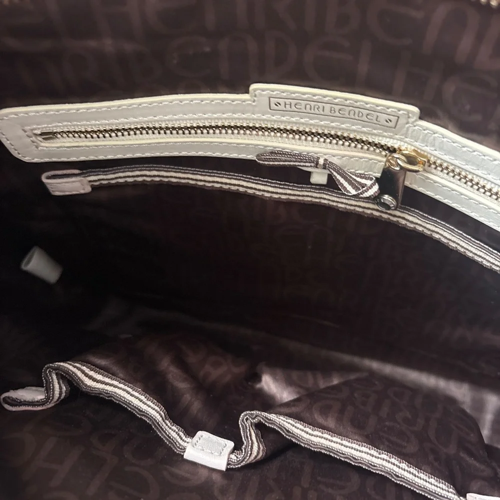 HENRI BENDEL Leather Shoulder Bag Crossbody Bordeaux